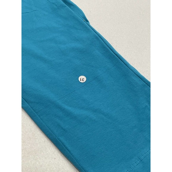 Roaman's 3X 30/32 Cropped Ankle Pull On Leggings Blue Stretch Cotton New - Picture 2 of 8